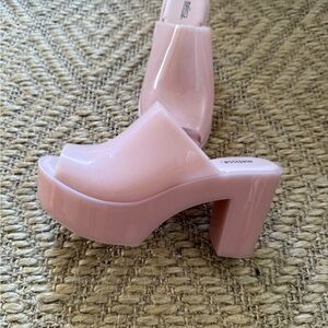 Melissa Blush Pink Platform Heels size 7